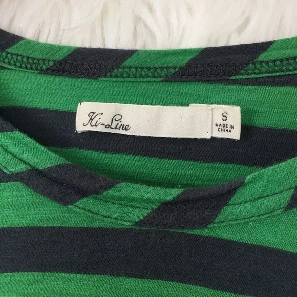 MADEWELL Green‎ Navy 3/4 Sleeve Crew Casual Tee-O2 - Picture 3 of 4